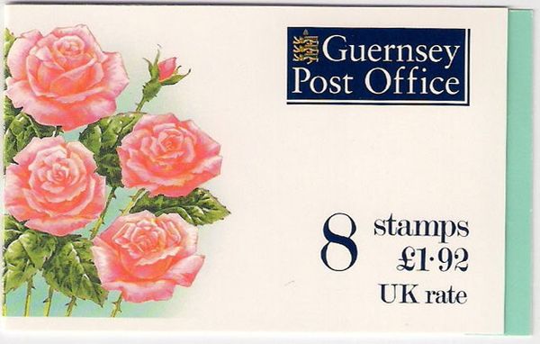 Guernsey Post Office Booklet 8 Stamps £ 1.92 UK Rate