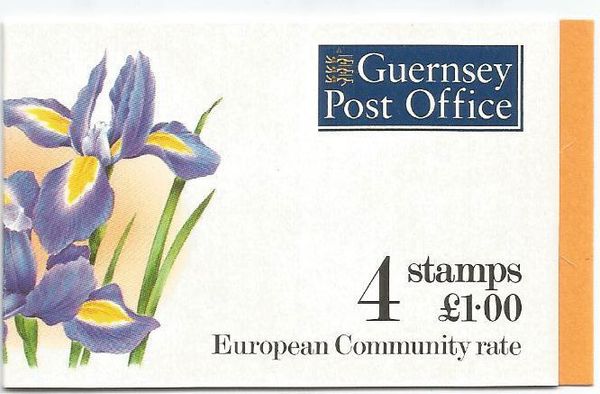 Guernsey Post Office Booklet 4 Stamps £ 1.00 Eur. Comm. Rate