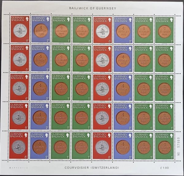 Horizontal Strip of 4 coins