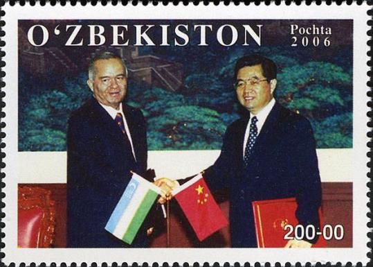 President Karimov and Hu Jintao (China)