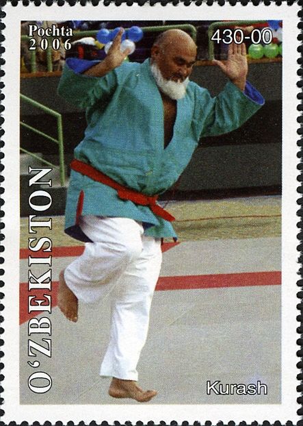 Kurash - Wrestler Jumping