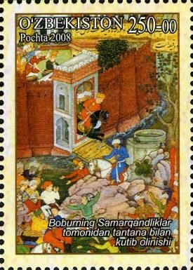 Inhabitants of Samarkand Welcome Babur