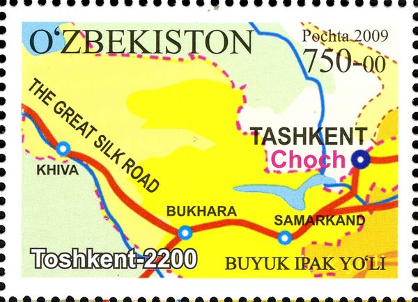 Map of the Great Silk Road