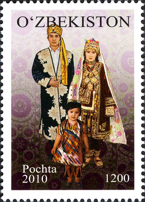 Family Wearing Traditional Dress