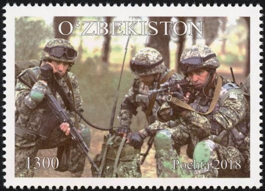 Soldiers Using Comms in Woodland