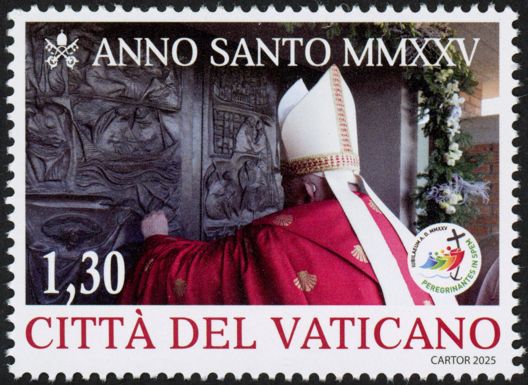 Pope Francis opening Door of Rebibbia Prison