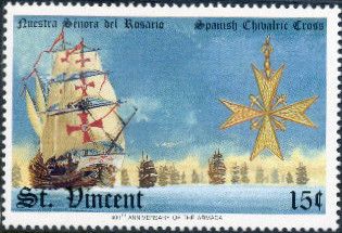 Nuestra Senora del Rosario and Spanish Chivalric Cross