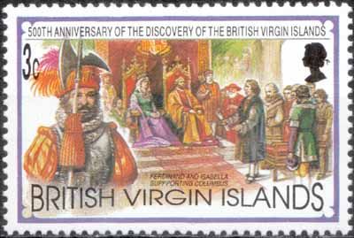 Columbus with King Ferdinand and Queen Isabella