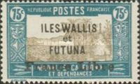 Landscapes with Chief's House overprinted "France Libre"
