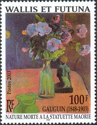 Still Life with Maori Statuette, by Paul Gauguin (1848-1903)