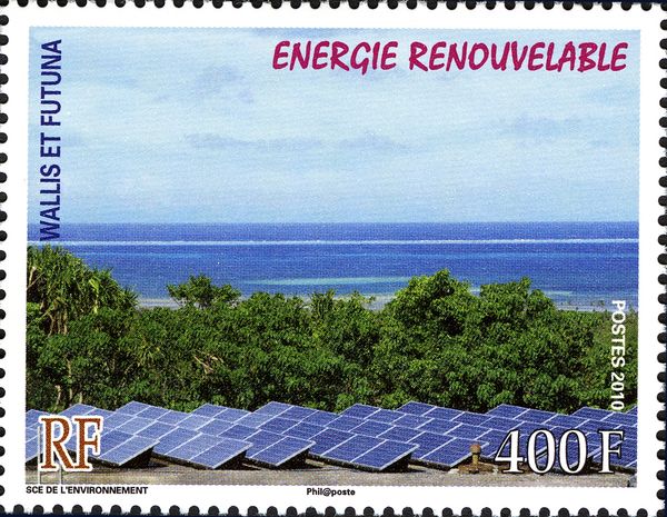 Solar panels in a field
