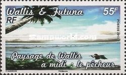 Landscape of Wallis and Futuna: Fisherman