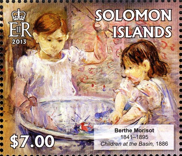 Children at the Basin (1886)