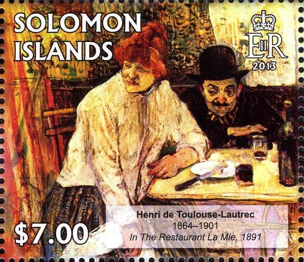 In the Restaurant La Mie (1891)