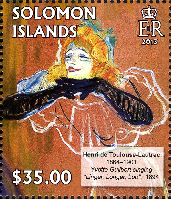 Yvette Guilbert Singing ''Linger,Longer,Loo'' (1894)