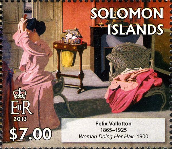 Woman doing her Hair (1900)
