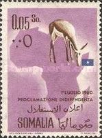 Gazelle (Gazella sp.) and Map of Africa