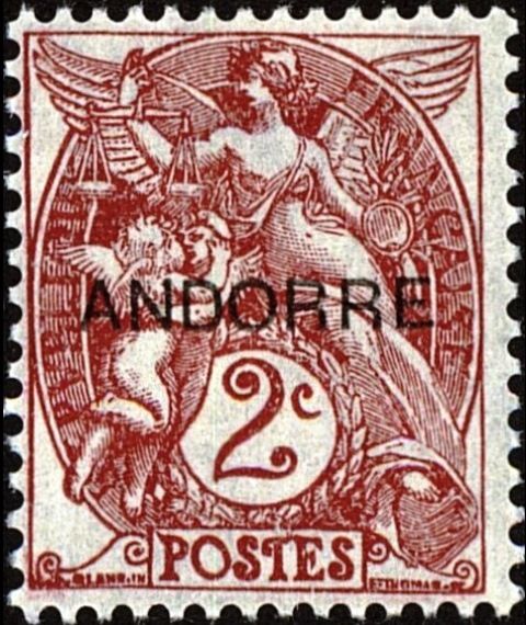 Type Blanc overprinted