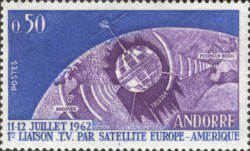 Telstar Over Part of the Globe, Pleumeur-Bodou, Andover