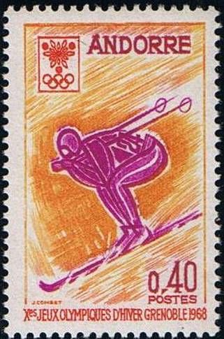 Downhill skiing