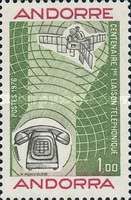 Desk Phone with Push-Buttons, Communication Satellite