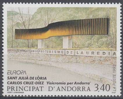 Sculpture: Fisicromia per Andorra by Carlos Cruz-Díez