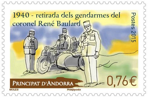 Departure of Colonel Rene Baulard 75th anniversary