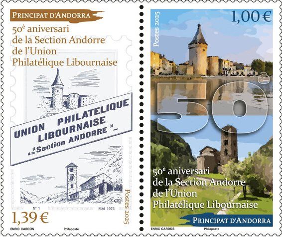 Andorra Branch of Libournaise Philatelic Union, 50 Years