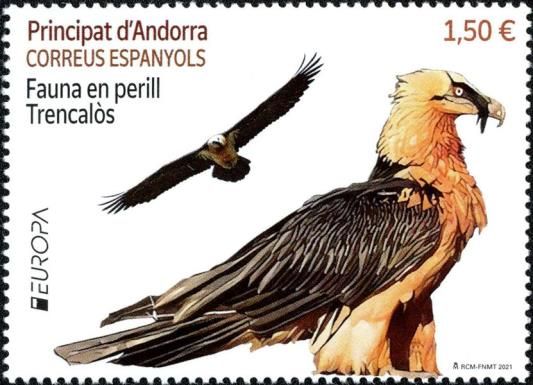 Europa (C.E.P.T.) 2021 - Bearded Vulture (Gypaetus barbatus)