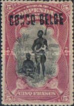 Bangala Chief reprint, typographic overprint "CONGO BELGE"