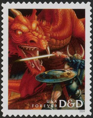 Warrior Fighting Red Dragon