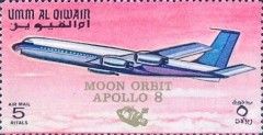 Overprinted: MOON ORBIT / APOLLO 8