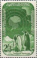 Map of Antarctica, Emperor Penguin (Aptenodytes forsteri)