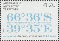 Location of Crossing Antarctic Circle by Captain Cook