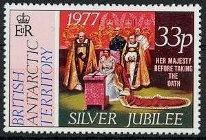 Silver Jubilee - The Queen before taking the Oath