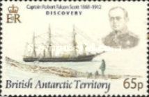 Robert Falcon Scott and ship Discovery