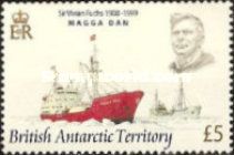 Sir Vivian Fuchs and ship Magda Dan