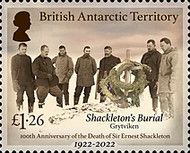 Burial of Shackleton at Grytviken, South Georgia