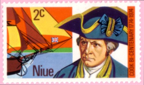 Ship's Bow and James Cook (1728-1779)