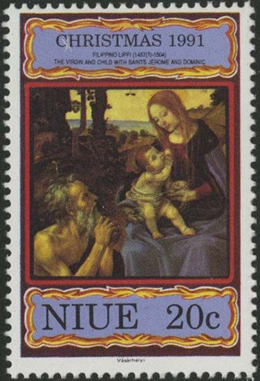 Virgin and Child with Saints Jerome and Dominic by Lippi