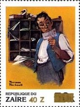 Norman Rockwell (1894-1978) The Postal Worker - Surcharged
