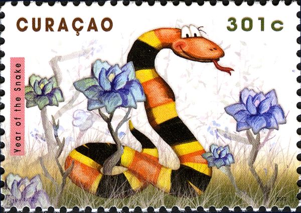 Snake and flowers