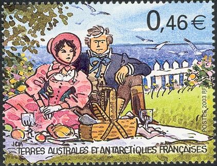 Dumont d'Urville and his Wife in Adelie Land