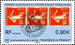 100th Anniversary of the Stamp "Résidence de France"