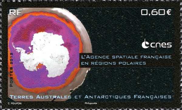 Antarctic Circumpolar Current in Artificially Colored Image