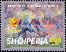 Soccer Players and Championship Emblem