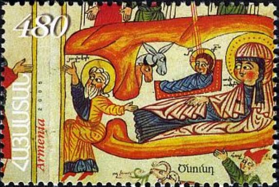 Nativity - Adoration of the Magi, Gospel of Vosta (1391)