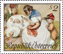Mother with Children, Peter Fendi (1841)
