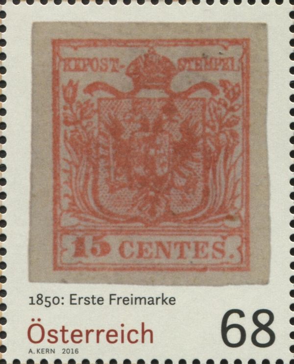 Definitive Lombardy-Venizia 15 centes of 1850