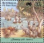 Fleet Ariving at Sydney Cove